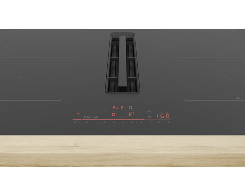 Induktionskochfeld mit integriertem Dunstabzug