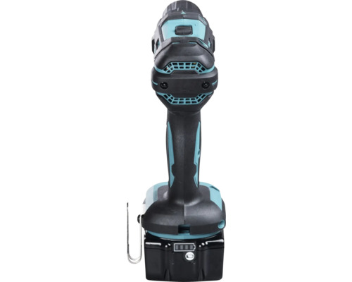 Aufsicht auf einen Akku-Bohrschrauber.