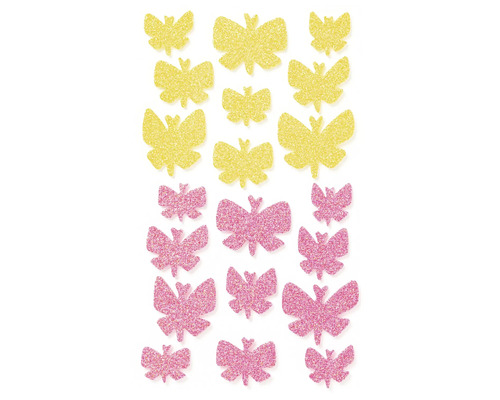Glitzer Schmetterling Aufkleber