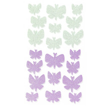 Glitzer Schmetterling Aufkleber Set für Dekoration und Bastelarbeiten