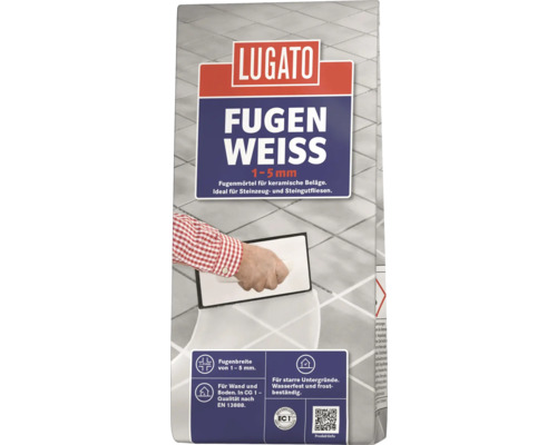 Lugato Fugenmörtel Fugenweiß 1 kg