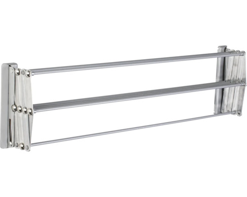 Ausziehbarer Wandtrockner aus Metall mit drei Trockenstangen