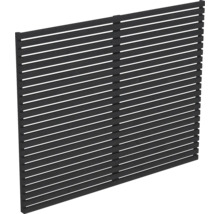 Sichtschutzzaun mit horizontalen Lamellen