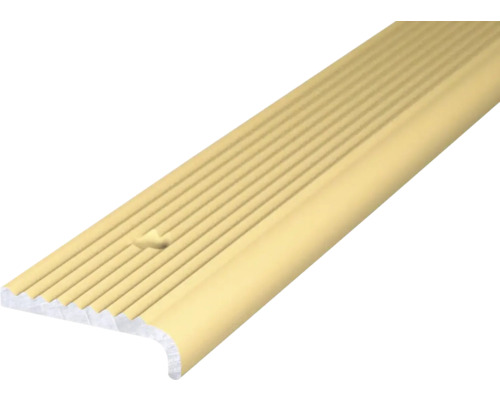 Prinz Treppenkantenprofil Alu gold gelocht 23 x 2500 mm Treppenkantenprofil aus Kunststoff
