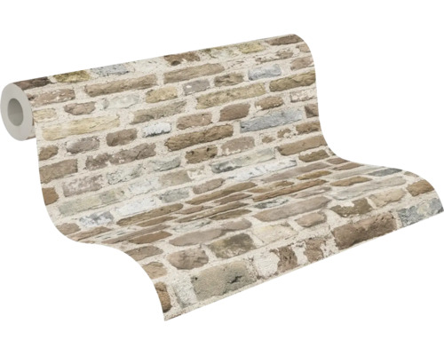 Tapetenrolle mit Steinoptik