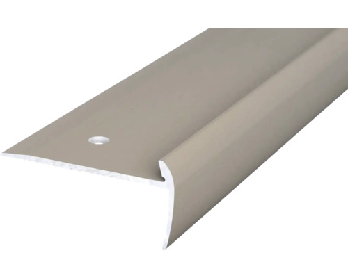 Prinz Treppenkantenprofil Alu Edelstahl matt gelocht 45 x 21,5 x 2500 mm