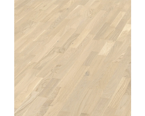 Parkett Montserrat Eiche Schiffsboden Gebürstet 2390 x 200 x 13 mm Helle Parkettverlegung aus Holz