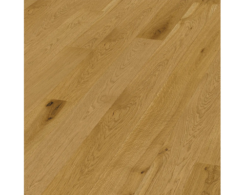 Parkett Elbrus Eiche Landhausdiele Gebürstet 2190 x 162 x 13 mm Helle Eichenparkett-Oberfläche