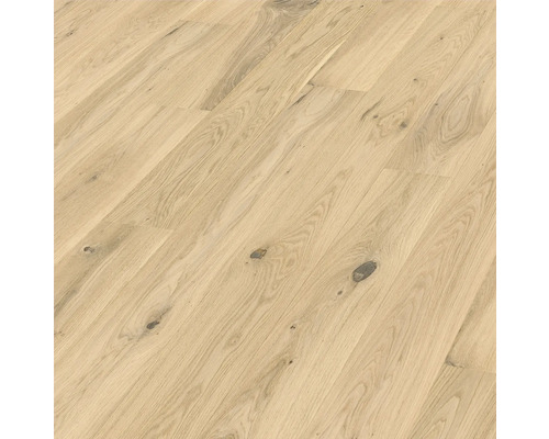 Parkett Rigi Eiche Landhausdiele Gebürstet 2190 x 162 x 13 mm Heller Holzboden mit Astlöchern