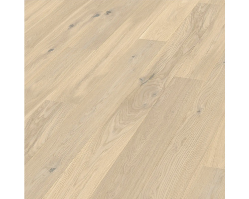 Parkett Tronfjell Eiche Landhausdiele Gebürstet 2190 x 162 x 13 mm Heller Holzbodenbelag mit Maserung