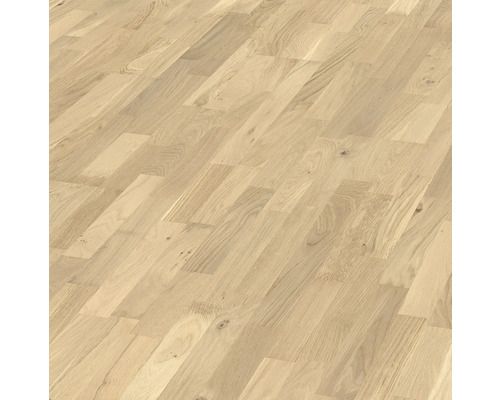 Parkett Athos Eiche Schiffsboden Gebürstet 2390 x 200 x 13 mm Heller Eichenparkettboden im Fischgrätmuster