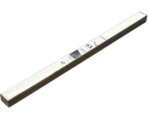 Wandleiste Shaker MDF roh 1180 x 62 x 8 mm Verpackung mit sechs Zierleisten