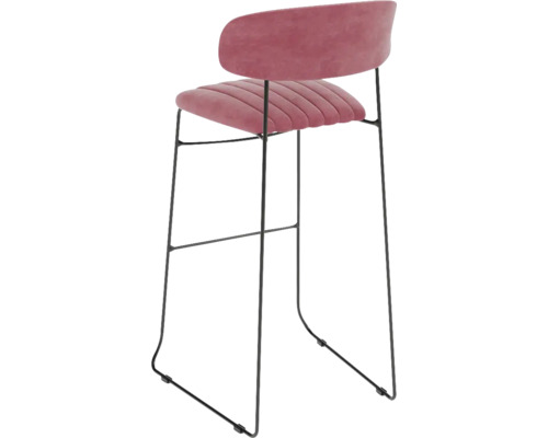 Barhocker Veba Mundo 105 x 46,5 x 49 cm Stahl rosa