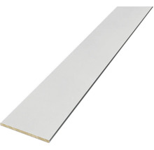 Eine einzelne, weiße Holzleiste.