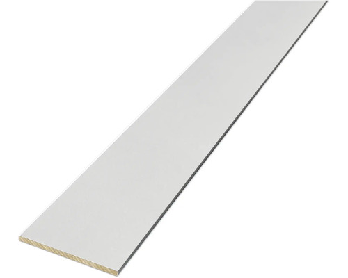 Eine einzelne, weiße Holzleiste.