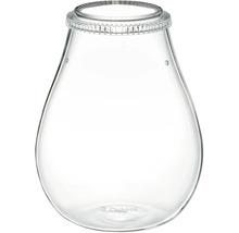 Pflanzgefäß Chihiros Glass Pot Dew Shaped ca. 20 x 17 cm, ca. 3.250 ml Scanning Glass für Wabi Kusa oder Terrascaping Projekte mit Deckel und Lüftungslöchern
