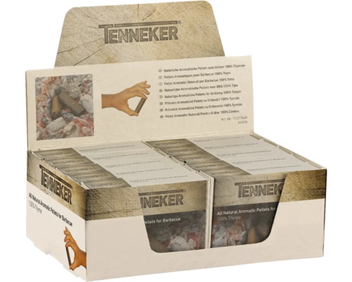 Tenneker Aromapellets für Grill und BBQ, 100 Prozent Thymian, Display