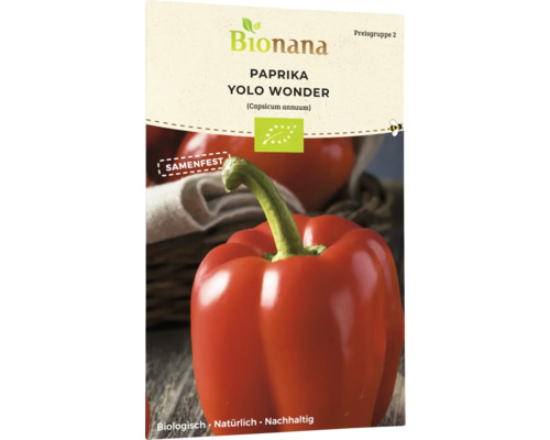 Bio Paprika YoloWonder, grün rot Gemüsesamen