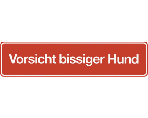 Hinweisschild 'Vorsicht! Bissiger Hund' – Kunststoff, 20x30 Cm, Für Innen & Außen