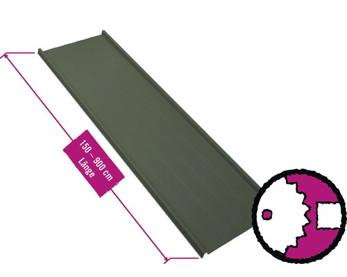 PRECIT Trapezplatte für Dach W33LR Nadelgrün RAL 6020 80mµ Shimoco Beschichtung Fix-Breite 548 mm x Stärke 0,5 mm (Meterware ab 150 bis max. 900 cm) PRECIT Trapezplatte für Dach W33LR Nadelgrün RAL 6020 80mµ Shimoco Beschichtung Fix-Breite 548 mm x Stärke 0,5 mm (Meterware ab 150 bis max. 900 cm)