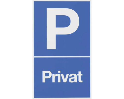 Hinweisschild "P-Privat" 250x150 mm