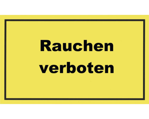 Hinweisschild "Rauchen verboten" 250x150 mm