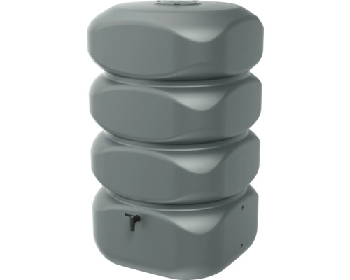 Regenspeicher waterform Gubo inkl. Auslaufhahn 700 l grau