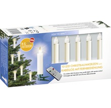 Verpackung von zehn kabellosen LED Christbaumkerzen mit Fernbedienung