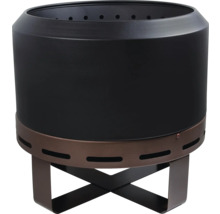 Raucharme Feuerschale 60 cm Metall schwarz bronze