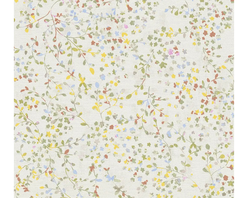 Vliestapete 39747-1 Pint Walls 2 Ranken Blüten Blätter creme Tapete mit floralem Muster und kleinen Blüten