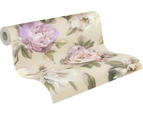 Tapetenrolle mit Blumenmuster