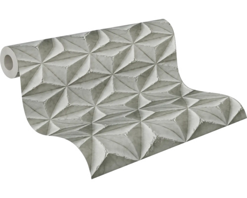 Tapetenrolle mit dreidimensionalem, geometrischem Muster