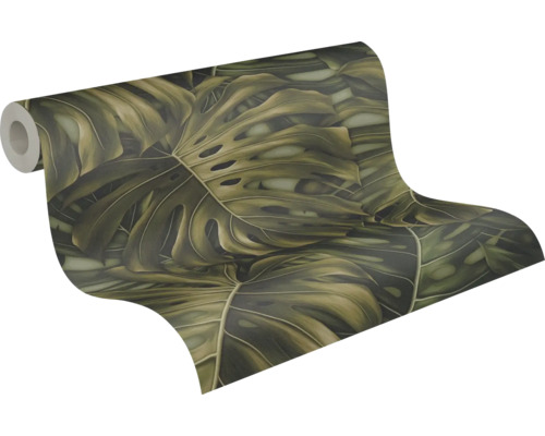 Tapetenrolle mit Monstera-Blatt-Motiv