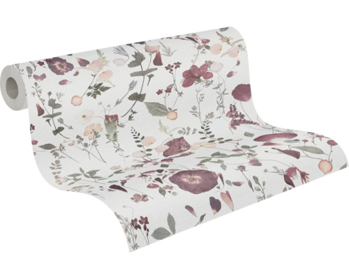 Tapetenrolle mit floralem Muster