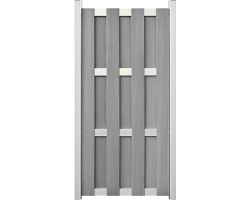 Teilelement GroJa Merano vormontiert ohne Pfosten 84,30 x 180 cm steingrau co-extrudiert Teilelement GroJa Merano vormontiert ohne Pfosten 84,30 x 180 cm steingrau co-extrudiert