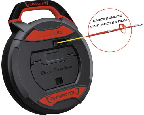 Runpotec Glasfaser Einziehband GF3 mit Knickschutz