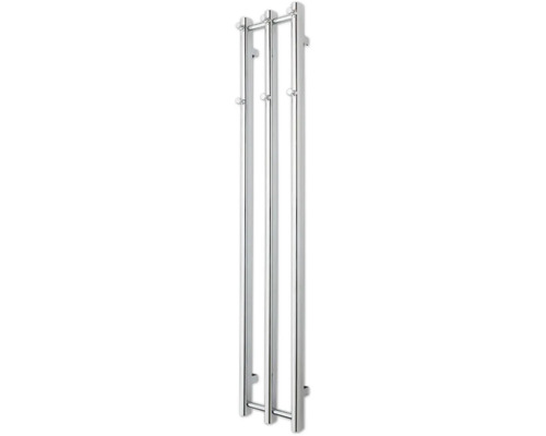 Designheizkörper VINO 3 1400 x 250 mm chrom Anschluss Beidseitig unten