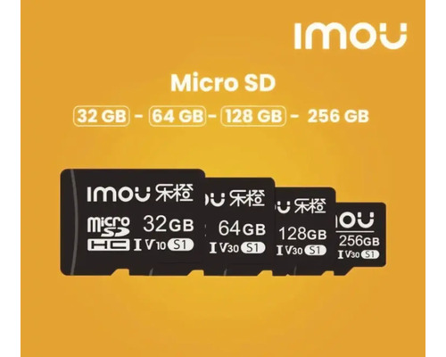 Imou Micro SD Speicherkarten mit 32 GB, 64 GB, 128 GB und 256 GB