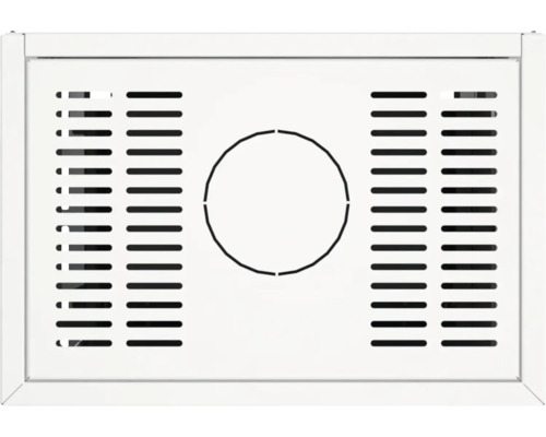 Ventilationsgitter mit runder Öffnung in der Mitte