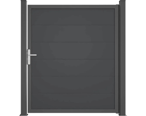 Einzeltor GroJa BasicLine Nova DIN universal vormontiert ohne Pfosten 150 x 180 cm anthrazit Einzeltor GroJa BasicLine Nova DIN universal vormontiert ohne Pfosten 150 x 180 cm anthrazit