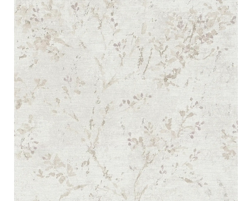 Vliestapete 39650-3 Stories of Life Äste Aquarell beige rosé Tapete mit Pflanzenmuster für die Wandgestaltung
