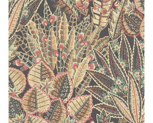 Vliestapete 39653-1 Stories of Life Blätter Boho beige rot