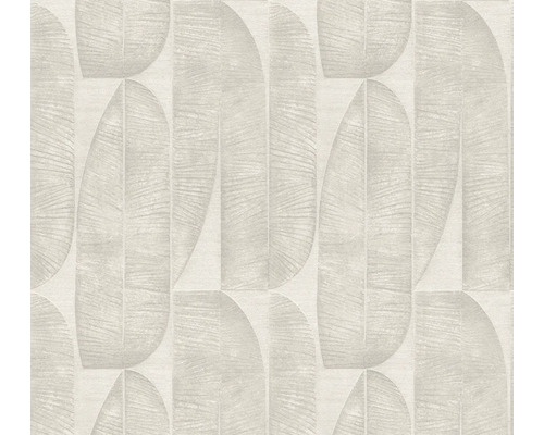 Vliestapete 39658-1 Stories of Life Blätter geometrisch beige grau