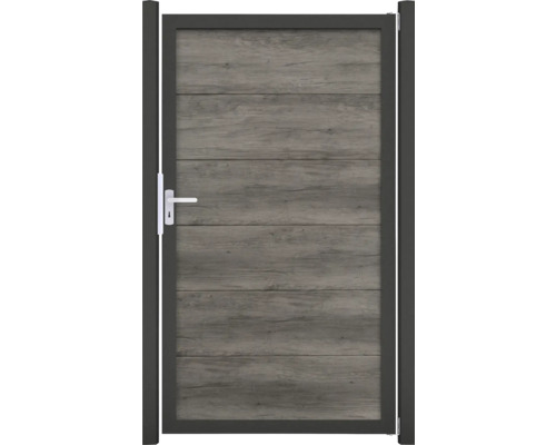 Einzeltor GroJa BasicLine Nova DIN universal vormontiert ohne Pfosten 100 x 180 cm Monument Oak Einzeltor GroJa BasicLine Nova DIN universal vormontiert ohne Pfosten 100 x 180 cm Monument Oak