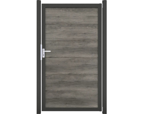 Einzeltor GroJa BasicLine Nova DIN universal vormontiert ohne Pfosten 150 x 180 cm Monument Oak Einzeltor GroJa BasicLine Nova DIN universal vormontiert ohne Pfosten 150 x 180 cm Monument Oak