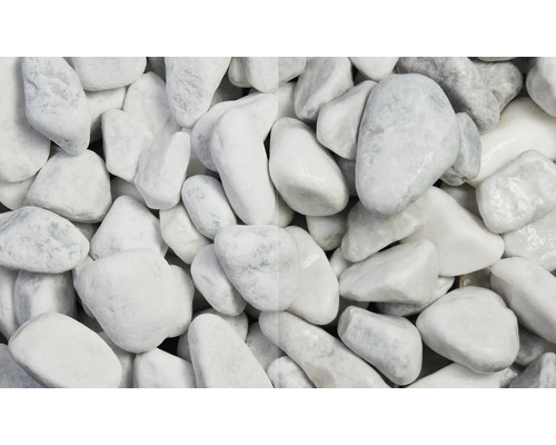 Marmorkies Carrara 40-60 mm 500 kg weiß Weißer Zierkies als Schüttgut