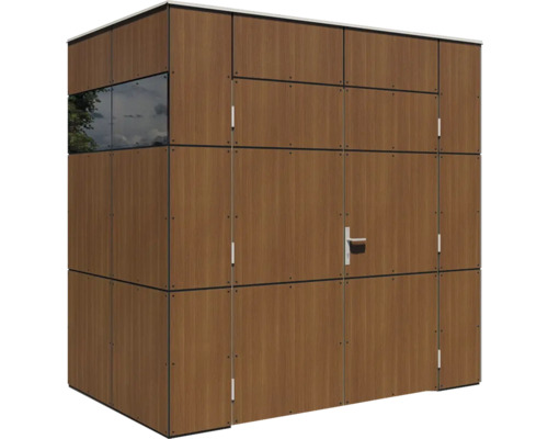 Gartenhaus aus Holz mit Tür und Fenster