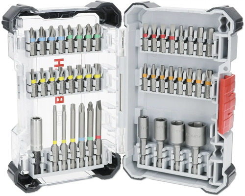 Bohrer-Bit-Satz in geöffnetem Kunststoffkoffer