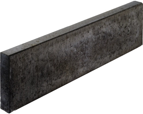 Beton Rasenbordstein anthrazit einseitig gefast 100 cm x 6 cm x 25 cm