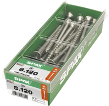 Spax Universalschrauben 8x120 Millimeter, 20 Stück in Kunststoffverpackung